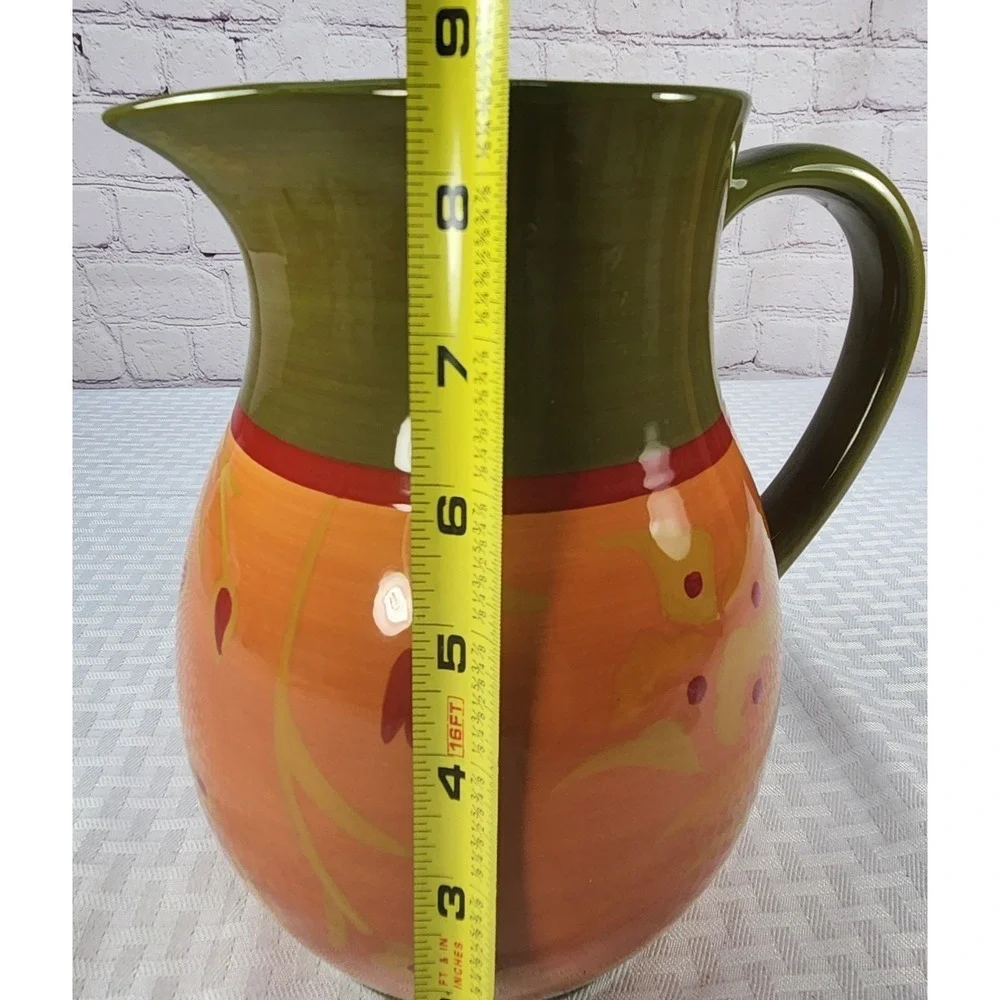 Vintage Demdaco Pitcher Kennewick Lodge Hand-painted Elizabeth Tipton 2006